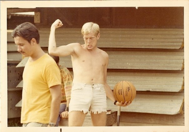 1970 Jay is pissed at Carl for whipping him in a little one on one. Vietnam 1971.jpg